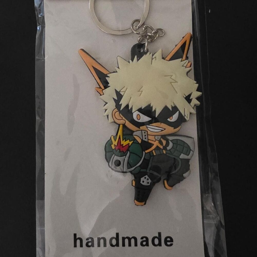 Handmade Bakugo PVC keychain from My Hero Academia